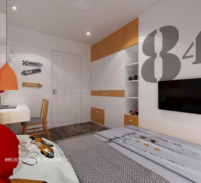 Thiết kế nội thất phòng ngủ chung cư Imperia Garden 203 Nguyễn Huy Tưởng Thanh Xuân Hà Nội